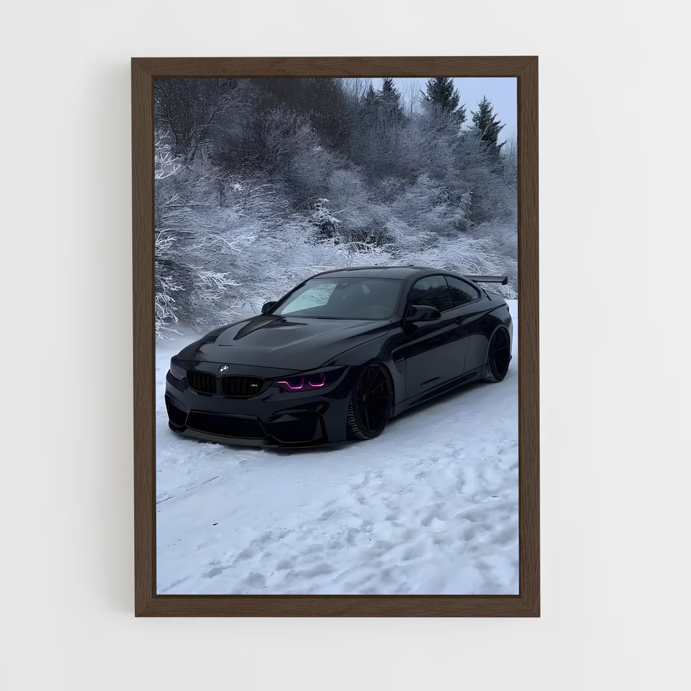 Poster Glisse Noire – affiche BMW (vue 5)